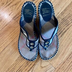 Burberry‎ Checkered espadrilles wedges